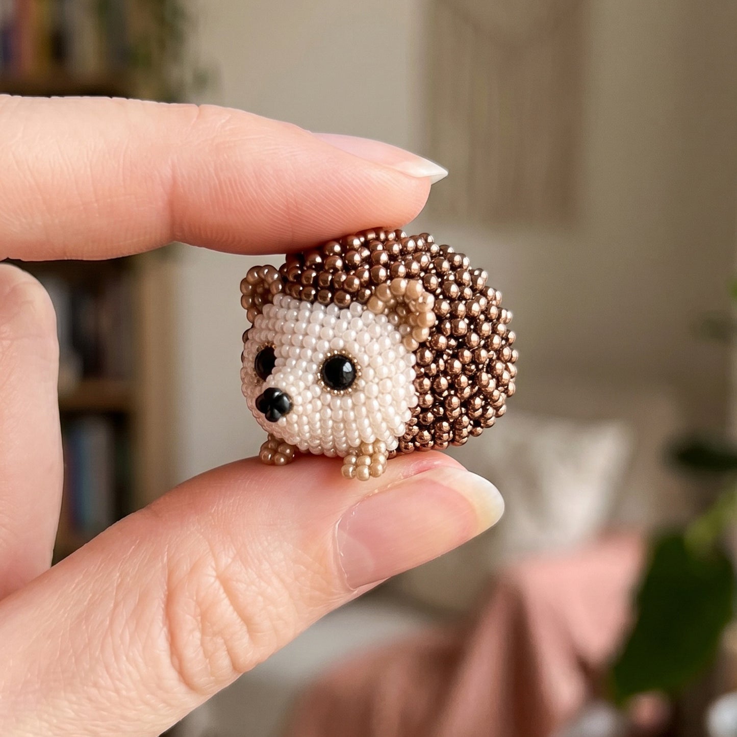 DIY 3D Animals Bead Embroidery Kits with Colorful Beads Bead Embroidery Set Cute Bead Craft Animal Set for Crafting Enthusiasts Girls Women Teens Adults (H)