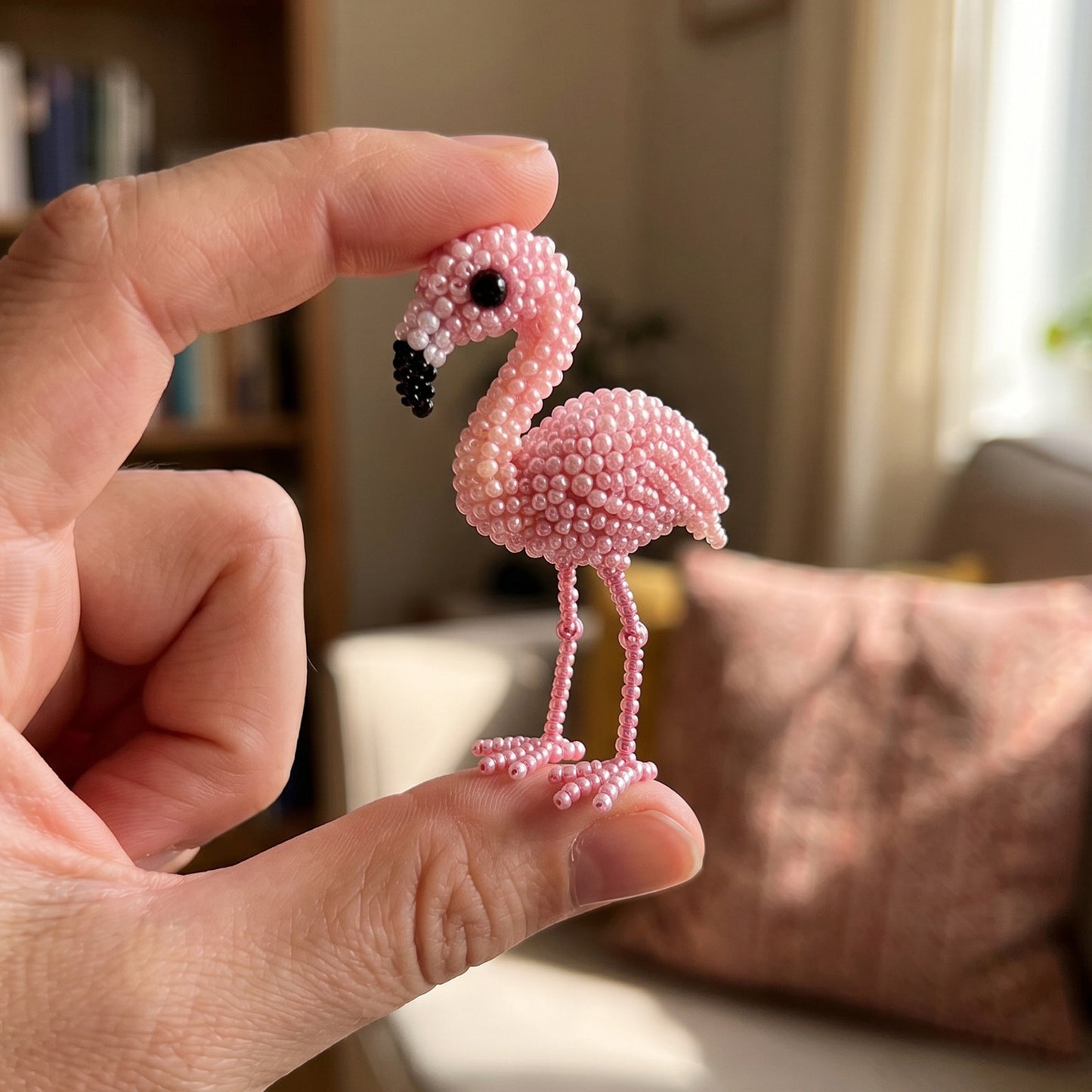 DIY 3D Animals Bead Embroidery Kits with Colorful Beads Bead Embroidery Set Cute Bead Craft Animal Set for Crafting Enthusiasts Girls Women Teens Adults (Q)
