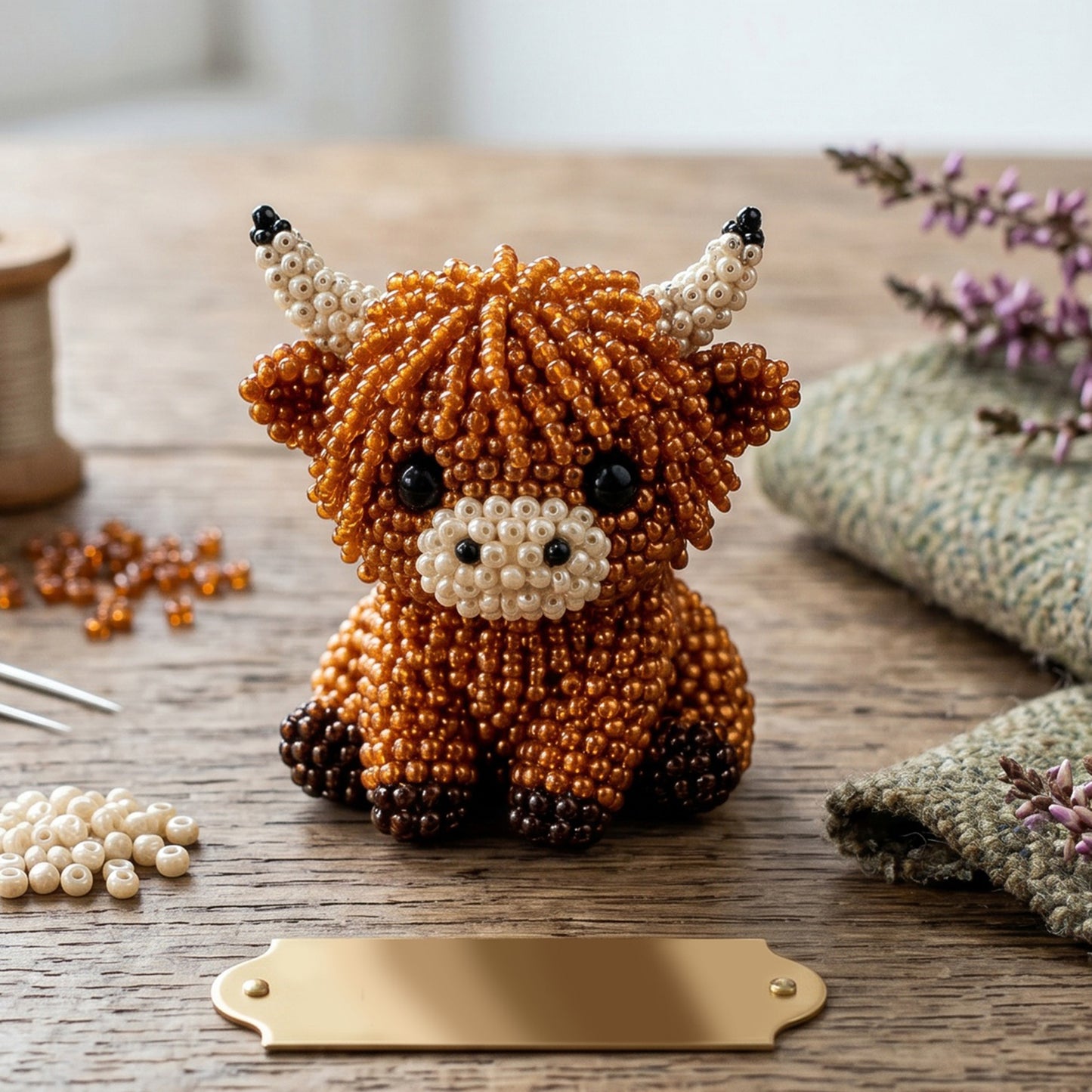 DIY 3D Animals Bead Embroidery Kits with Colorful Beads Bead Embroidery Set Cute Bead Craft Animal Set for Crafting Enthusiasts Girls Women Teens Adults (A)