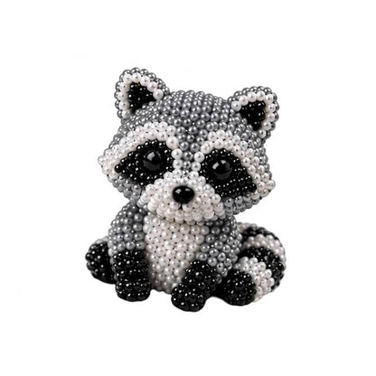 DIY 3D Animals Bead Embroidery Kits with Colorful Beads Bead Embroidery Set Cute Bead Craft Animal Set for Crafting Enthusiasts Girls Women Teens Adults (C)
