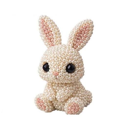 DIY 3D Animals Bead Embroidery Kits with Colorful Beads Bead Embroidery Set Cute Bead Craft Animal Set for Crafting Enthusiasts Girls Women Teens Adults (D)