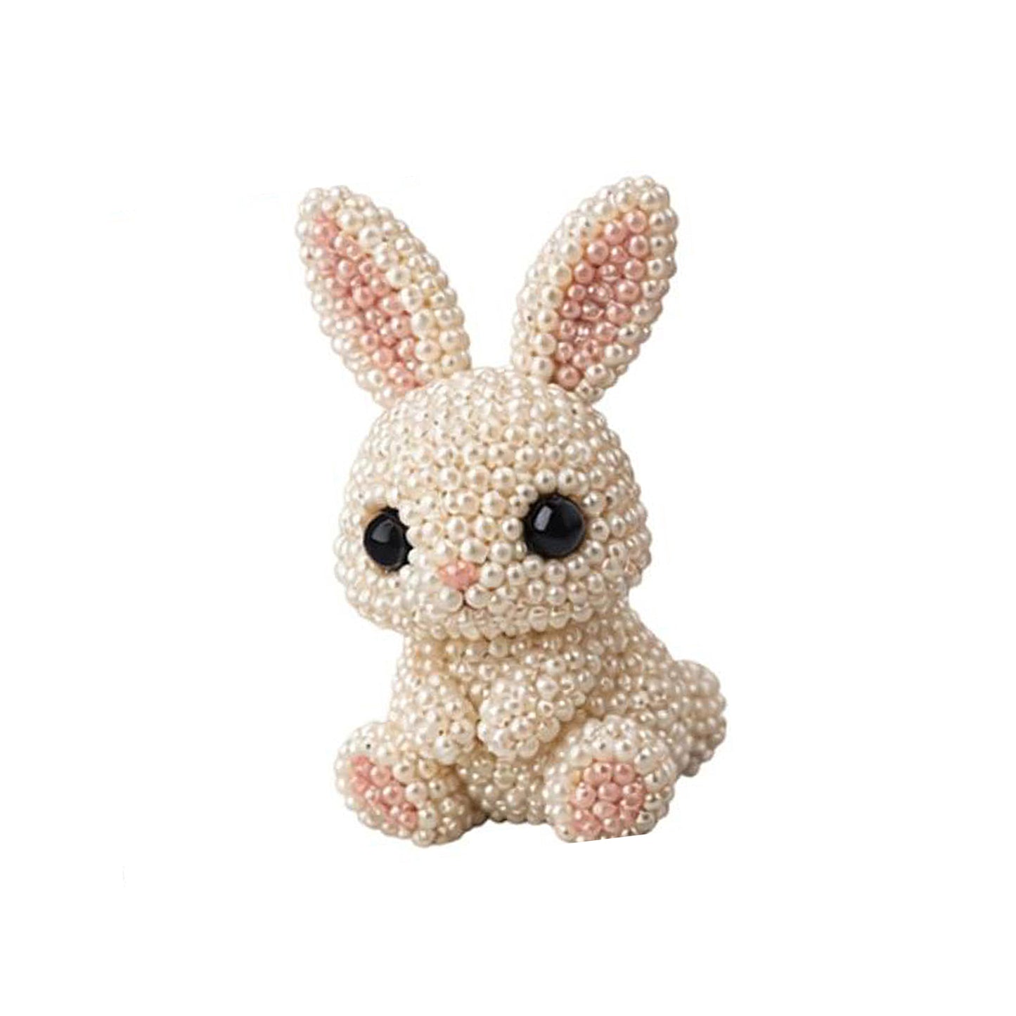 DIY 3D Animals Bead Embroidery Kits with Colorful Beads Bead Embroidery Set Cute Bead Craft Animal Set for Crafting Enthusiasts Girls Women Teens Adults (D)