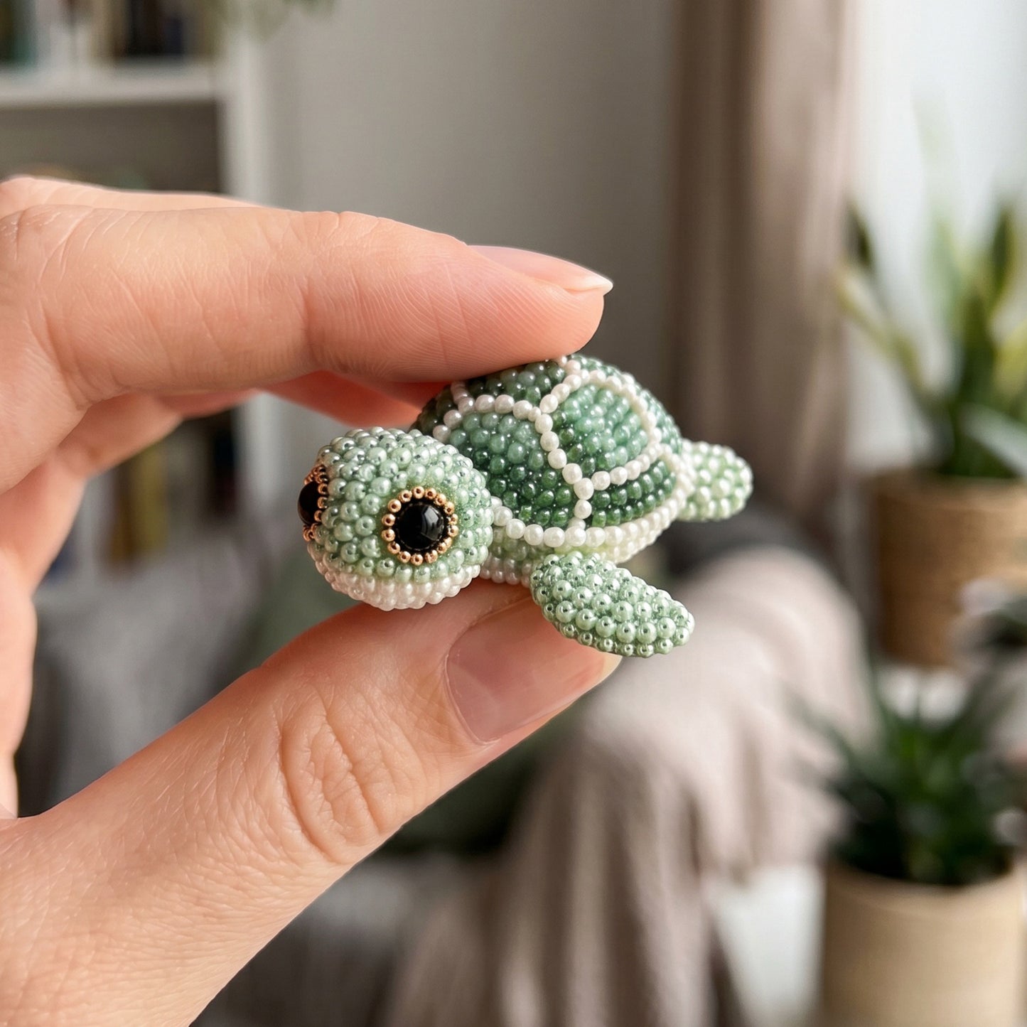 DIY 3D Animals Bead Embroidery Kits with Colorful Beads Bead Embroidery Set Cute Bead Craft Animal Set for Crafting Enthusiasts Girls Women Teens Adults (E)