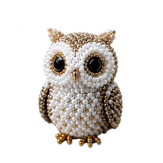 DIY 3D Animals Bead Embroidery Kits with Colorful Beads Bead Embroidery Set Cute Bead Craft Animal Set for Crafting Enthusiasts Girls Women Teens Adults (F)