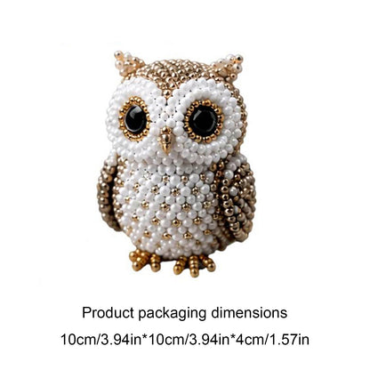DIY 3D Animals Bead Embroidery Kits with Colorful Beads Bead Embroidery Set Cute Bead Craft Animal Set for Crafting Enthusiasts Girls Women Teens Adults (F)
