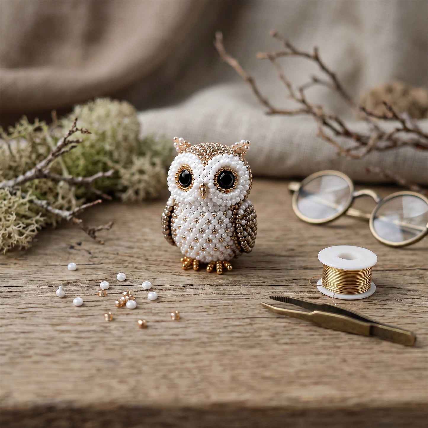 DIY 3D Animals Bead Embroidery Kits with Colorful Beads Bead Embroidery Set Cute Bead Craft Animal Set for Crafting Enthusiasts Girls Women Teens Adults (F)