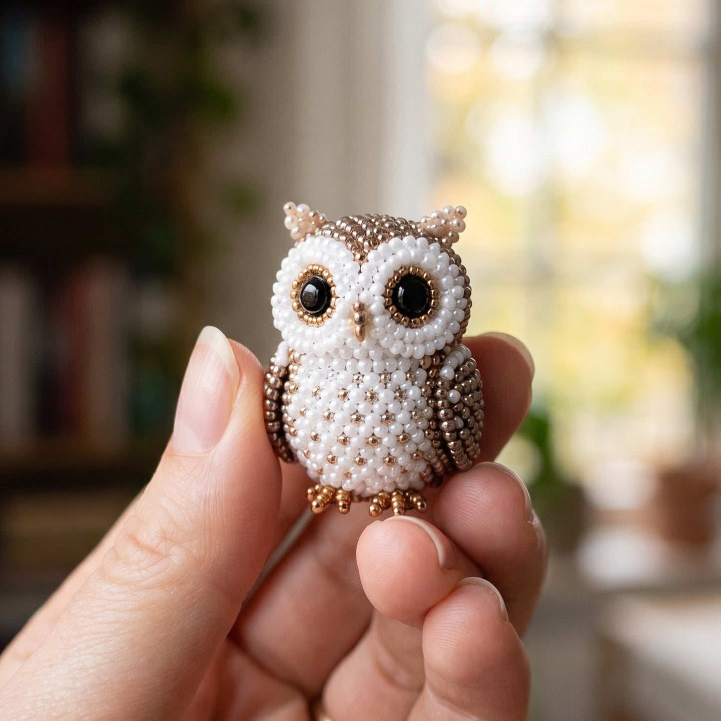 DIY 3D Animals Bead Embroidery Kits with Colorful Beads Bead Embroidery Set Cute Bead Craft Animal Set for Crafting Enthusiasts Girls Women Teens Adults (F)