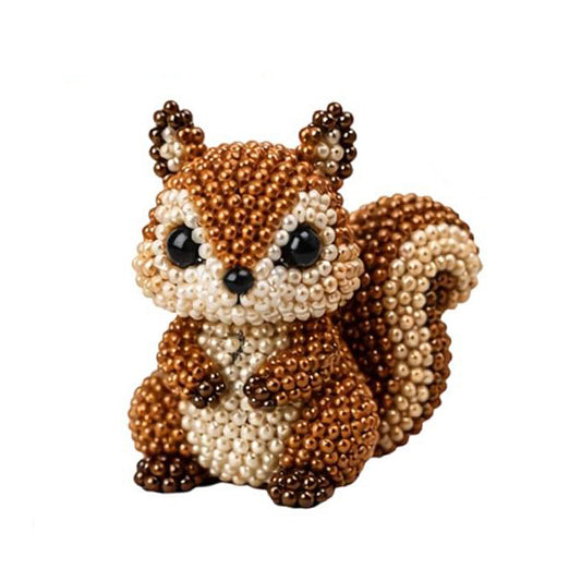 DIY 3D Animals Bead Embroidery Kits with Colorful Beads Bead Embroidery Set Cute Bead Craft Animal Set for Crafting Enthusiasts Girls Women Teens Adults (G)