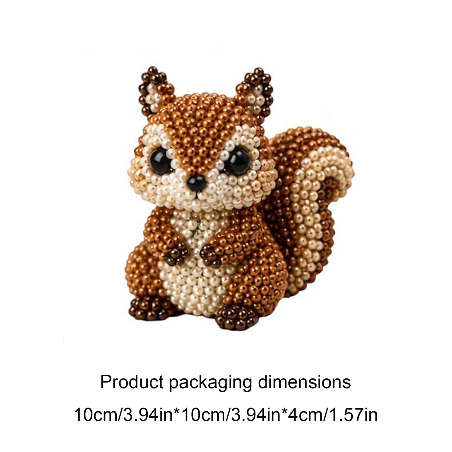 DIY 3D Animals Bead Embroidery Kits with Colorful Beads Bead Embroidery Set Cute Bead Craft Animal Set for Crafting Enthusiasts Girls Women Teens Adults (G)