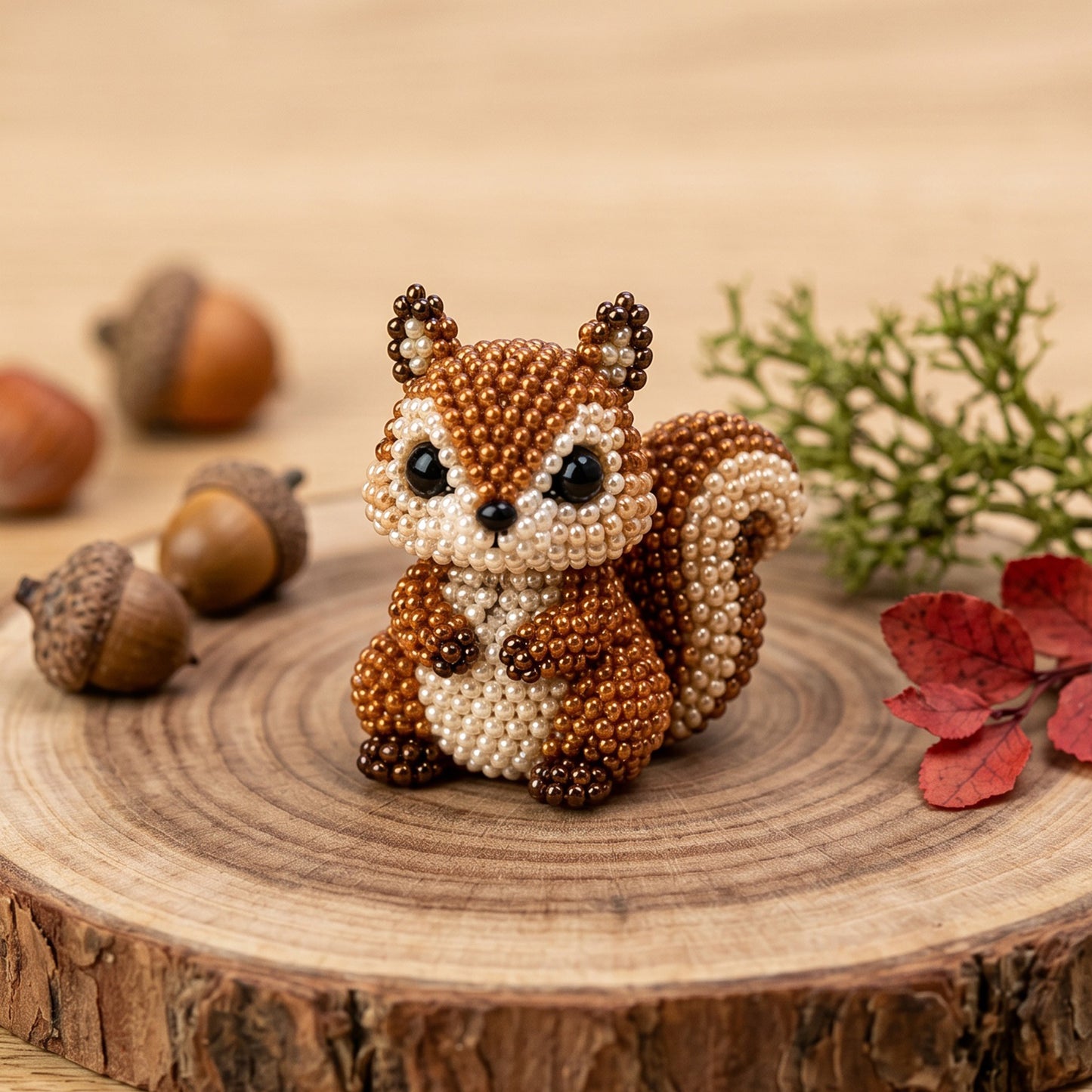 DIY 3D Animals Bead Embroidery Kits with Colorful Beads Bead Embroidery Set Cute Bead Craft Animal Set for Crafting Enthusiasts Girls Women Teens Adults (G)