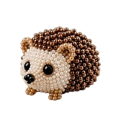 DIY 3D Animals Bead Embroidery Kits with Colorful Beads Bead Embroidery Set Cute Bead Craft Animal Set for Crafting Enthusiasts Girls Women Teens Adults (H)