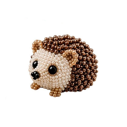 DIY 3D Animals Bead Embroidery Kits with Colorful Beads Bead Embroidery Set Cute Bead Craft Animal Set for Crafting Enthusiasts Girls Women Teens Adults (H)