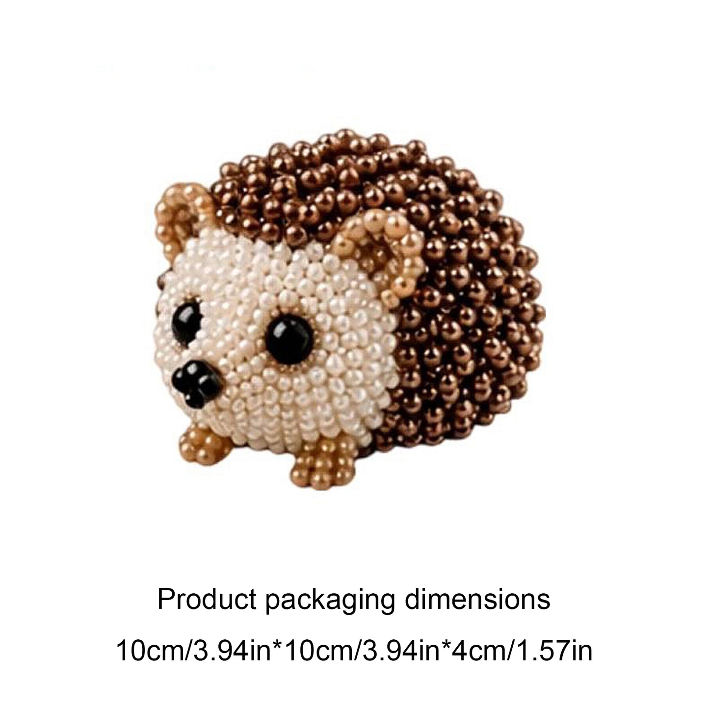 DIY 3D Animals Bead Embroidery Kits with Colorful Beads Bead Embroidery Set Cute Bead Craft Animal Set for Crafting Enthusiasts Girls Women Teens Adults (H)