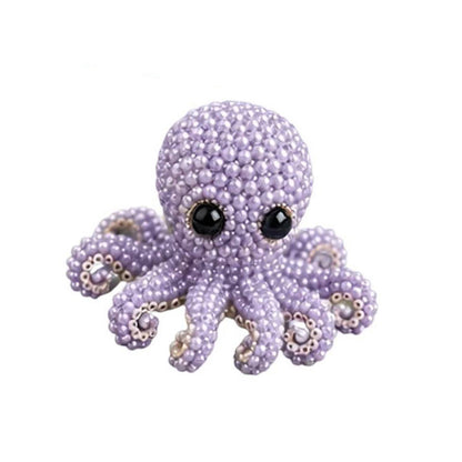 DIY 3D Animals Bead Embroidery Kits with Colorful Beads Bead Embroidery Set Cute Bead Craft Animal Set for Crafting Enthusiasts Girls Women Teens Adults (I)