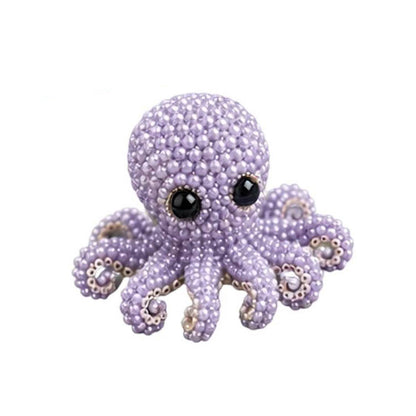 DIY 3D Animals Bead Embroidery Kits with Colorful Beads Bead Embroidery Set Cute Bead Craft Animal Set for Crafting Enthusiasts Girls Women Teens Adults (I)