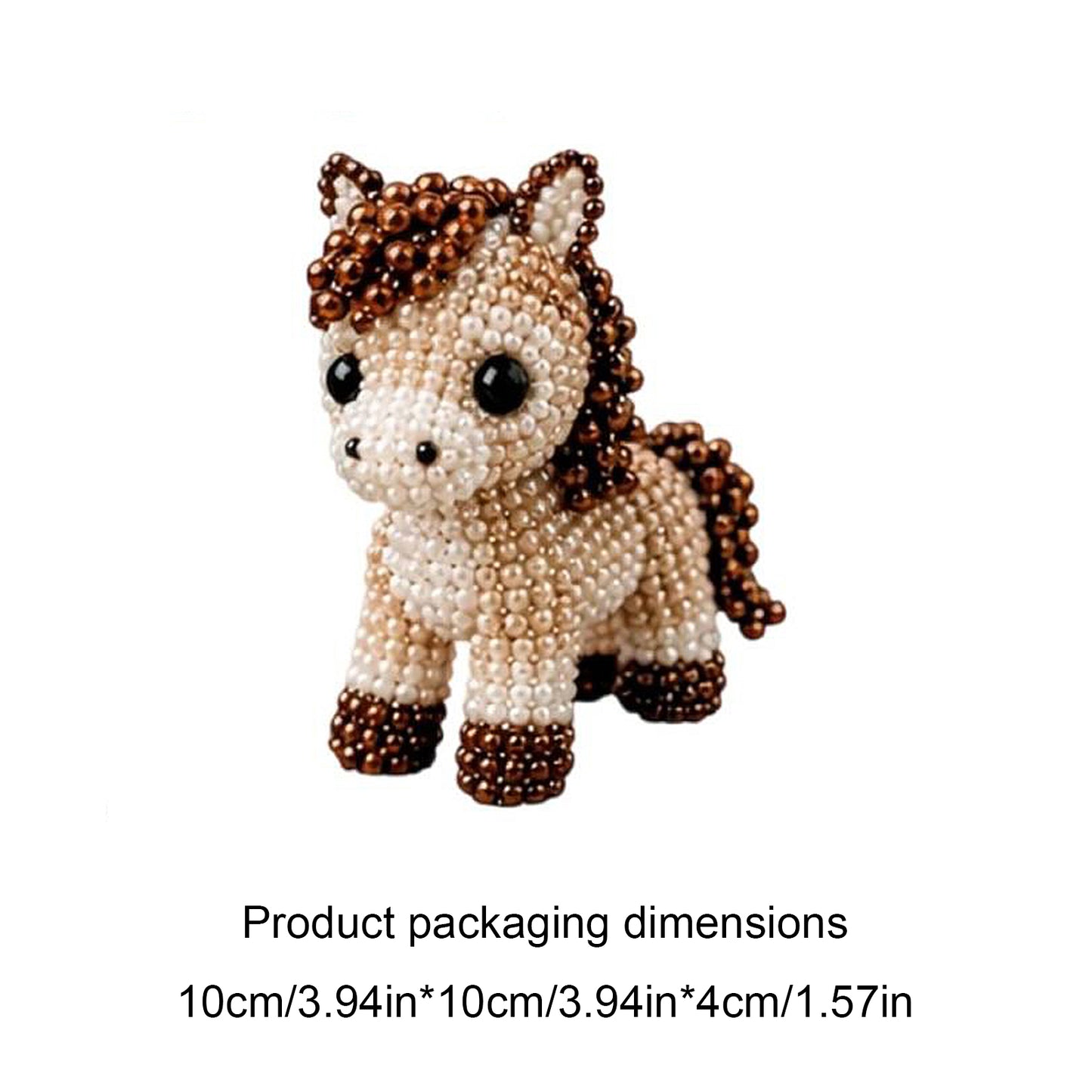 DIY 3D Animals Bead Embroidery Kits with Colorful Beads Bead Embroidery Set Cute Bead Craft Animal Set for Crafting Enthusiasts Girls Women Teens Adults (J)