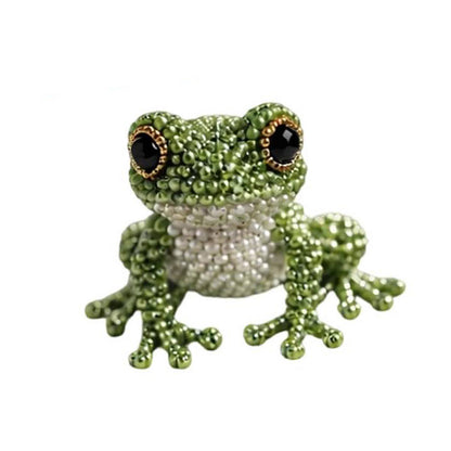 DIY 3D Animals Bead Embroidery Kits with Colorful Beads Bead Embroidery Set Cute Bead Craft Animal Set for Crafting Enthusiasts Girls Women Teens Adults (K)
