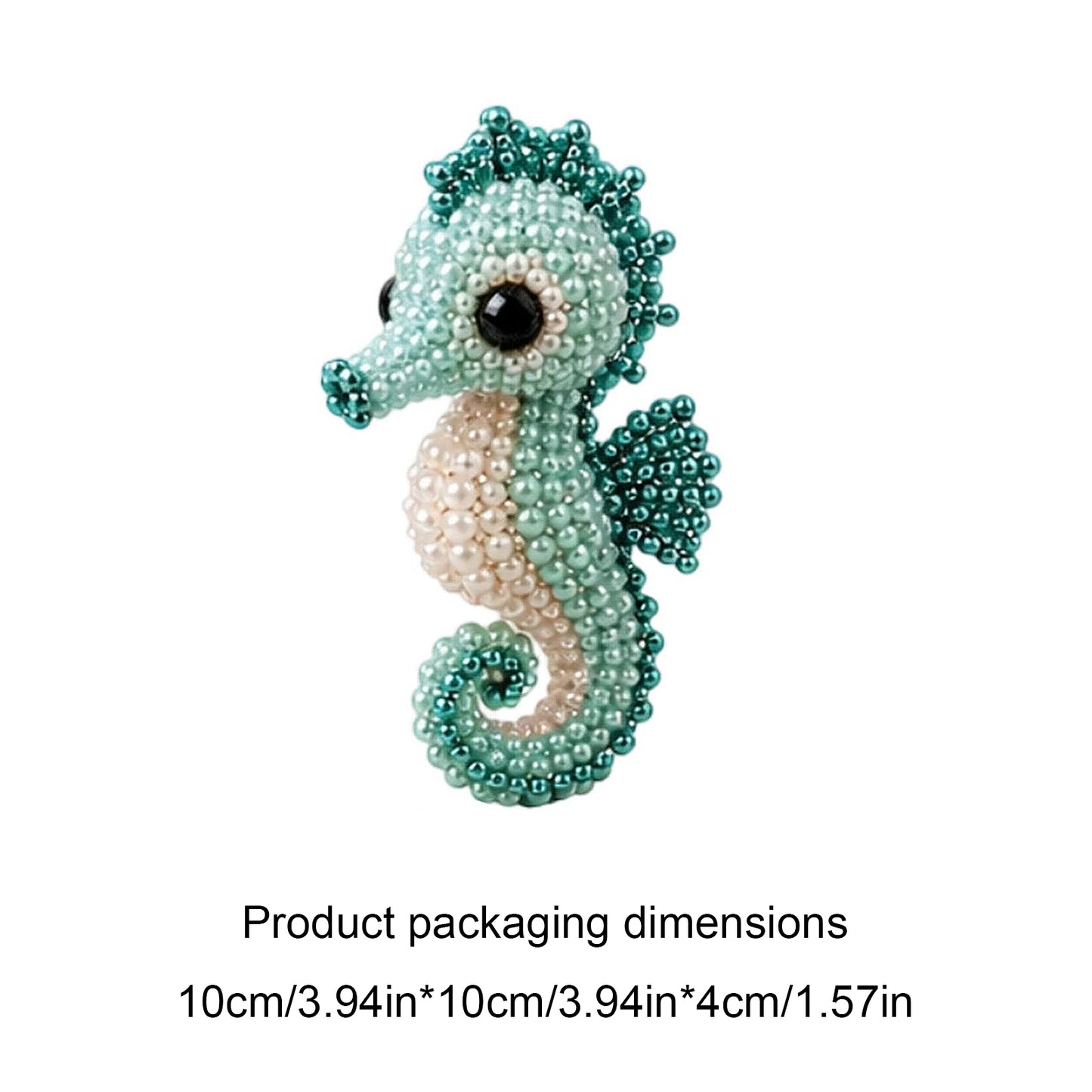 DIY 3D Animals Bead Embroidery Kits with Colorful Beads Bead Embroidery Set Cute Bead Craft Animal Set for Crafting Enthusiasts Girls Women Teens Adults (L)