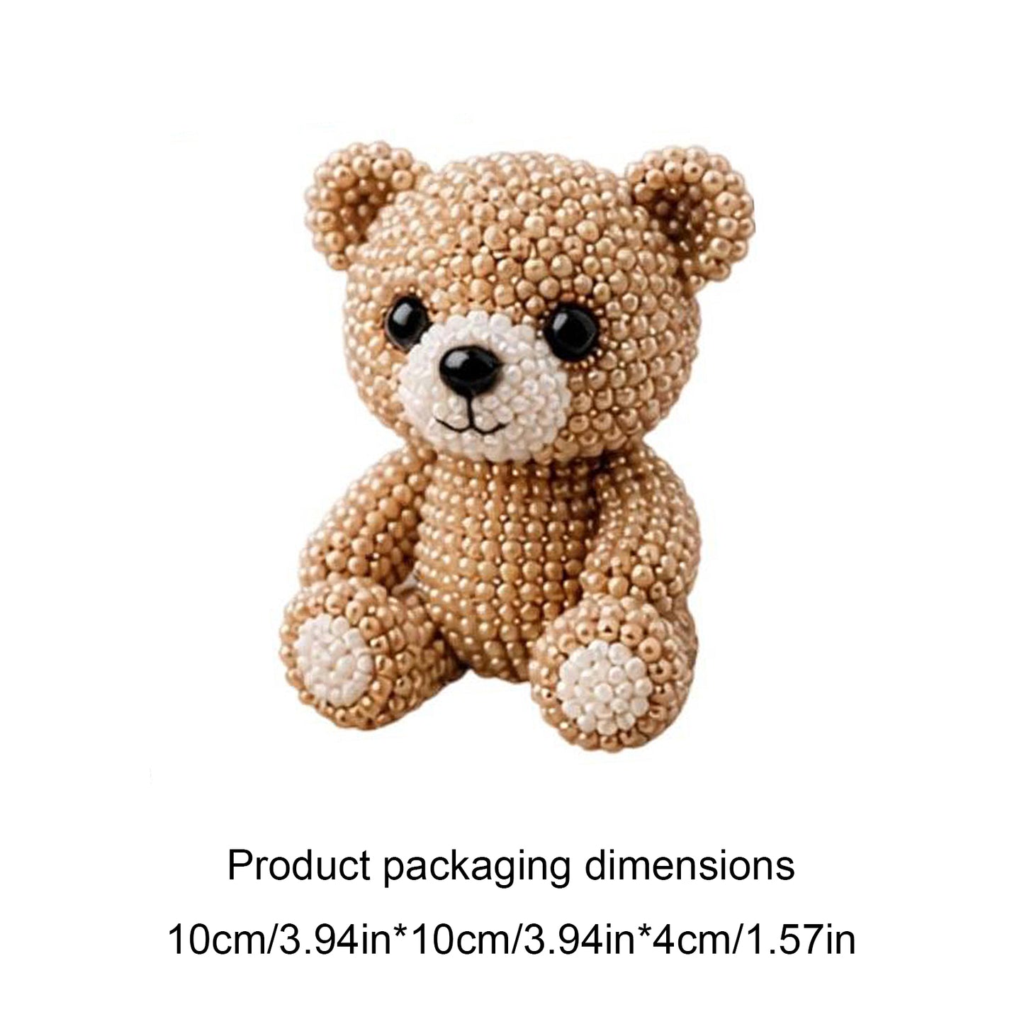 DIY 3D Animals Bead Embroidery Kits with Colorful Beads Bead Embroidery Set Cute Bead Craft Animal Set for Crafting Enthusiasts Girls Women Teens Adults (M)