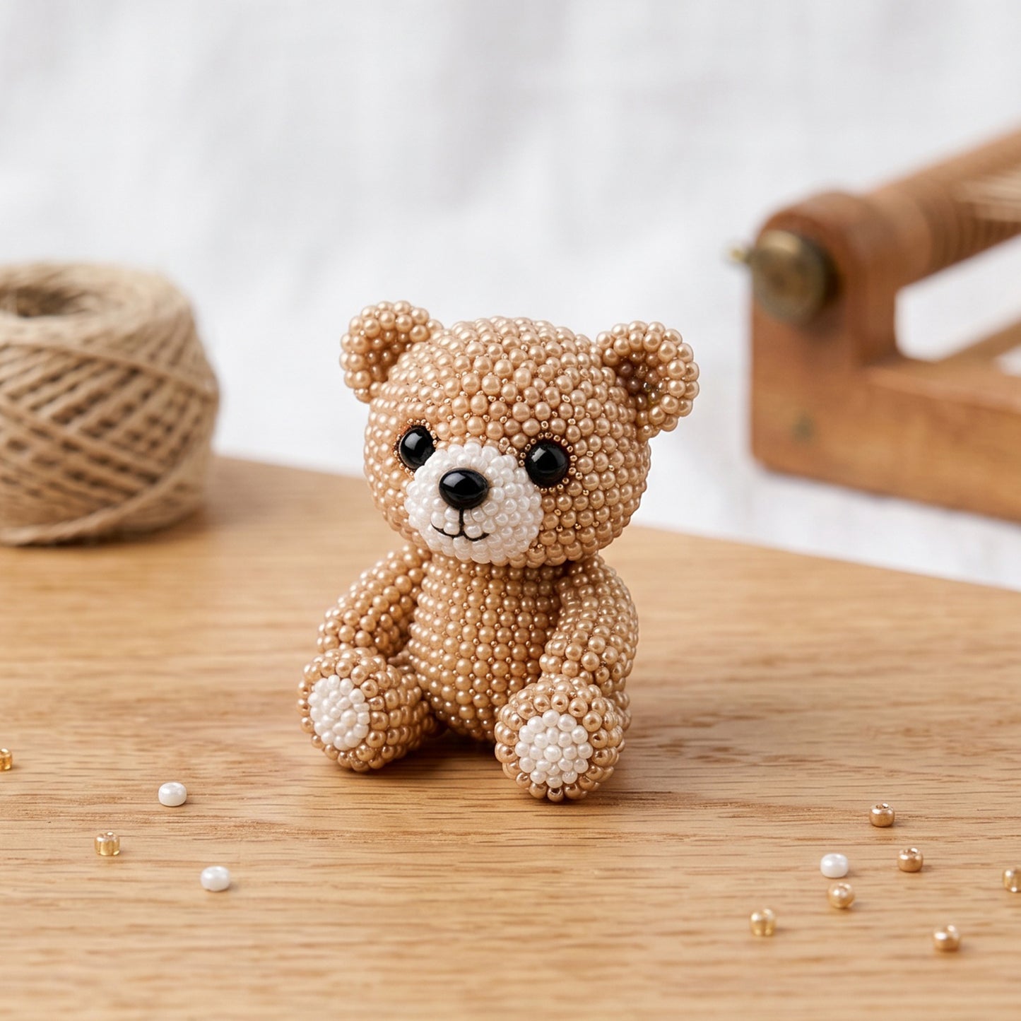 DIY 3D Animals Bead Embroidery Kits with Colorful Beads Bead Embroidery Set Cute Bead Craft Animal Set for Crafting Enthusiasts Girls Women Teens Adults (M)