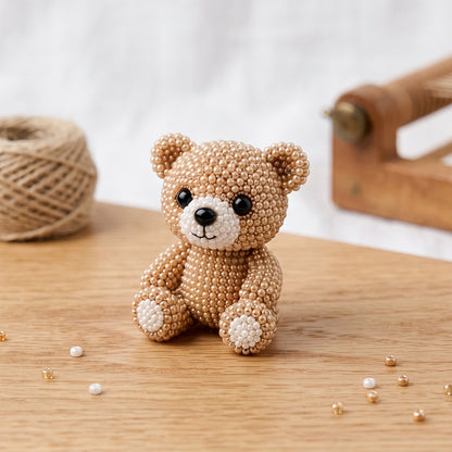 DIY 3D Animals Bead Embroidery Kits with Colorful Beads Bead Embroidery Set Cute Bead Craft Animal Set for Crafting Enthusiasts Girls Women Teens Adults (M)