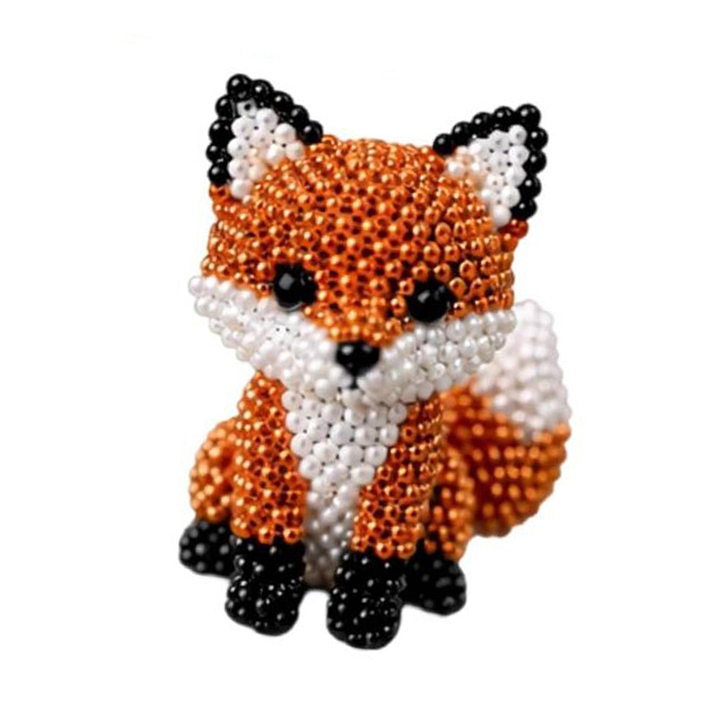 DIY 3D Animals Bead Embroidery Kits with Colorful Beads Bead Embroidery Set Cute Bead Craft Animal Set for Crafting Enthusiasts Girls Women Teens Adults (N)