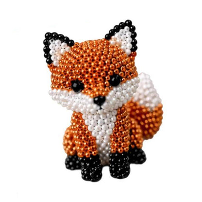 DIY 3D Animals Bead Embroidery Kits with Colorful Beads Bead Embroidery Set Cute Bead Craft Animal Set for Crafting Enthusiasts Girls Women Teens Adults (N)