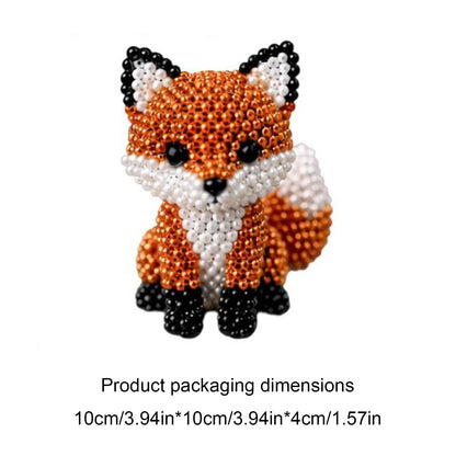 DIY 3D Animals Bead Embroidery Kits with Colorful Beads Bead Embroidery Set Cute Bead Craft Animal Set for Crafting Enthusiasts Girls Women Teens Adults (N)