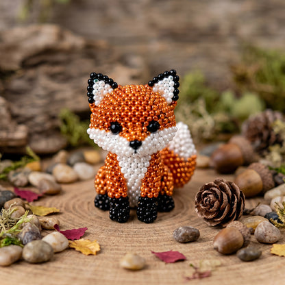 DIY 3D Animals Bead Embroidery Kits with Colorful Beads Bead Embroidery Set Cute Bead Craft Animal Set for Crafting Enthusiasts Girls Women Teens Adults (N)