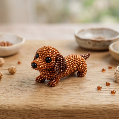 DIY 3D Animals Bead Embroidery Kits with Colorful Beads Bead Embroidery Set Cute Bead Craft Animal Set for Crafting Enthusiasts Girls Women Teens Adults (O)