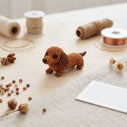 DIY 3D Animals Bead Embroidery Kits with Colorful Beads Bead Embroidery Set Cute Bead Craft Animal Set for Crafting Enthusiasts Girls Women Teens Adults (O)