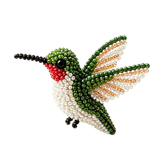 DIY 3D Animals Bead Embroidery Kits with Colorful Beads Bead Embroidery Set Cute Bead Craft Animal Set for Crafting Enthusiasts Girls Women Teens Adults (P)