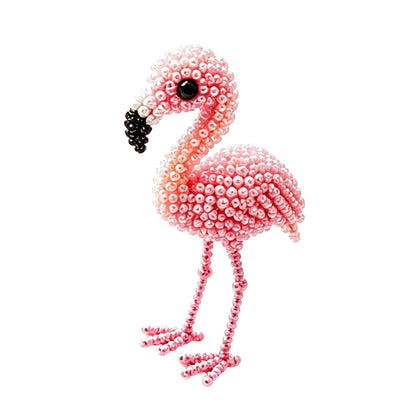 DIY 3D Animals Bead Embroidery Kits with Colorful Beads Bead Embroidery Set Cute Bead Craft Animal Set for Crafting Enthusiasts Girls Women Teens Adults (Q)