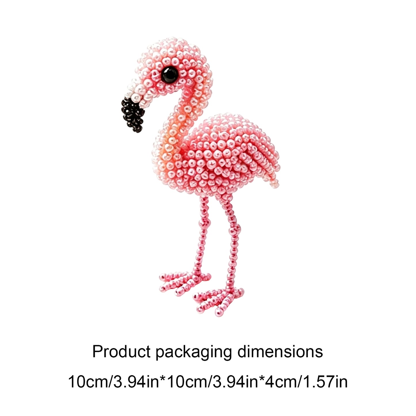 DIY 3D Animals Bead Embroidery Kits with Colorful Beads Bead Embroidery Set Cute Bead Craft Animal Set for Crafting Enthusiasts Girls Women Teens Adults (Q)