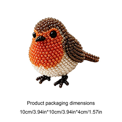 DIY 3D Animals Bead Embroidery Kits with Colorful Beads Bead Embroidery Set Cute Bead Craft Animal Set for Crafting Enthusiasts Girls Women Teens Adults (R)
