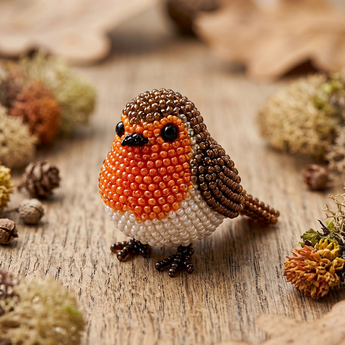 DIY 3D Animals Bead Embroidery Kits with Colorful Beads Bead Embroidery Set Cute Bead Craft Animal Set for Crafting Enthusiasts Girls Women Teens Adults (R)