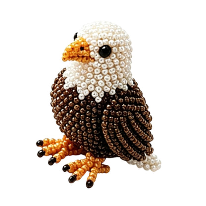 DIY 3D Animals Bead Embroidery Kits with Colorful Beads Bead Embroidery Set Cute Bead Craft Animal Set for Crafting Enthusiasts Girls Women Teens Adults (S)