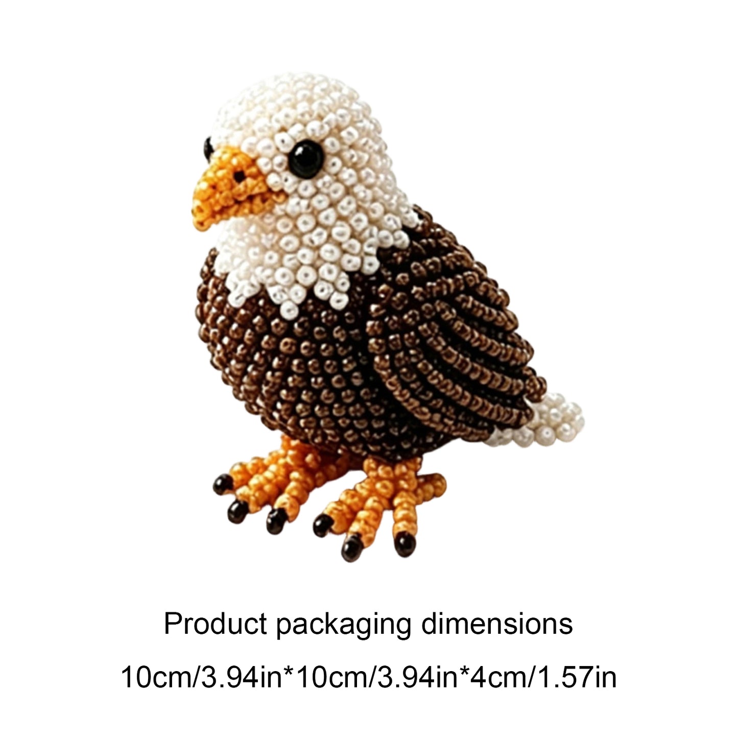 DIY 3D Animals Bead Embroidery Kits with Colorful Beads Bead Embroidery Set Cute Bead Craft Animal Set for Crafting Enthusiasts Girls Women Teens Adults (S)
