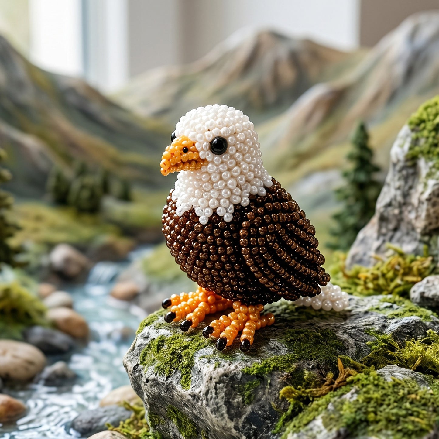 DIY 3D Animals Bead Embroidery Kits with Colorful Beads Bead Embroidery Set Cute Bead Craft Animal Set for Crafting Enthusiasts Girls Women Teens Adults (S)
