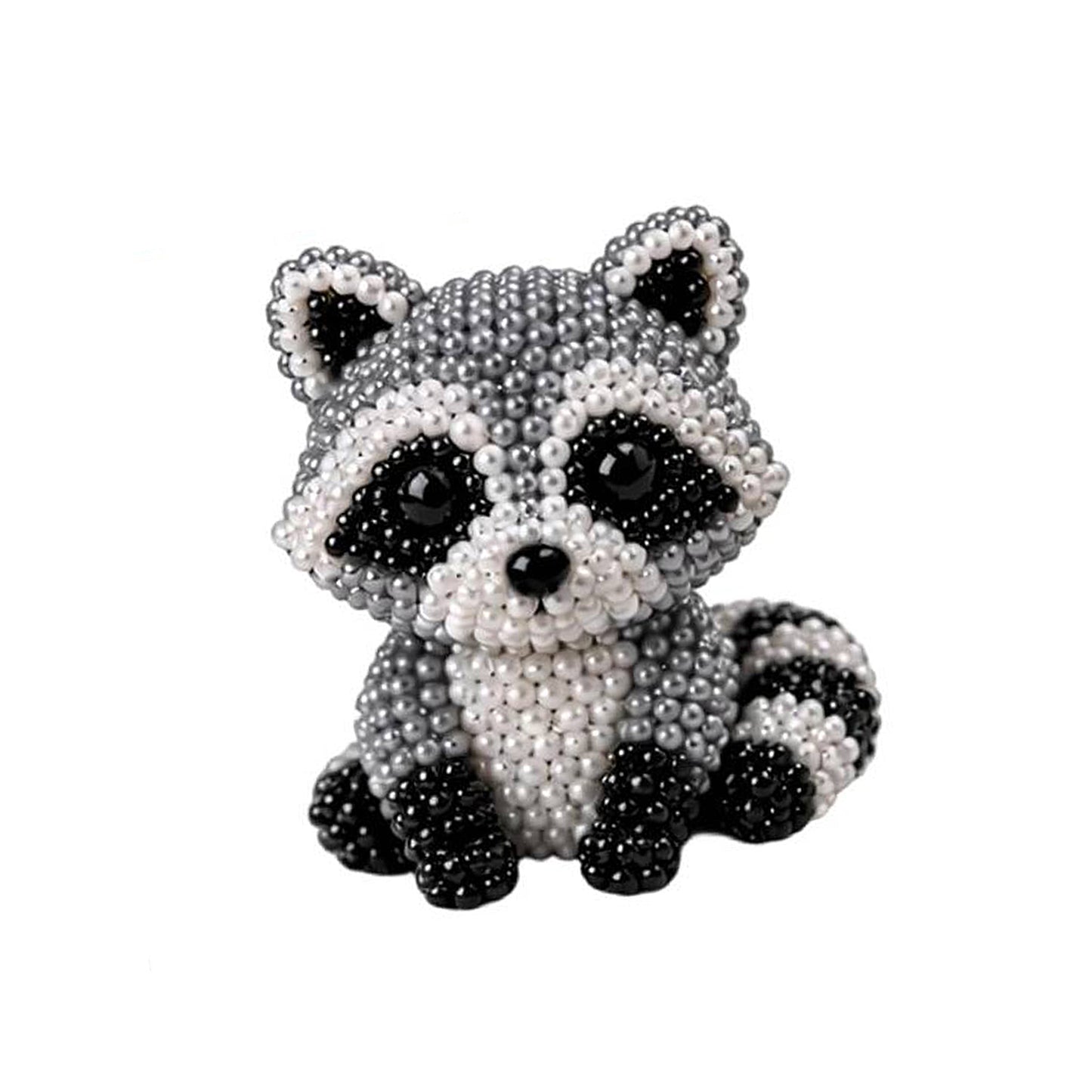 Cute 3D Animal Bead Craft Set with Colorful Beads & Instructions Animals Beadwork Crafts Kits Handmade Jewelry Art Beaded Kit for Beginners & Craft Enthusiasts (Panda)