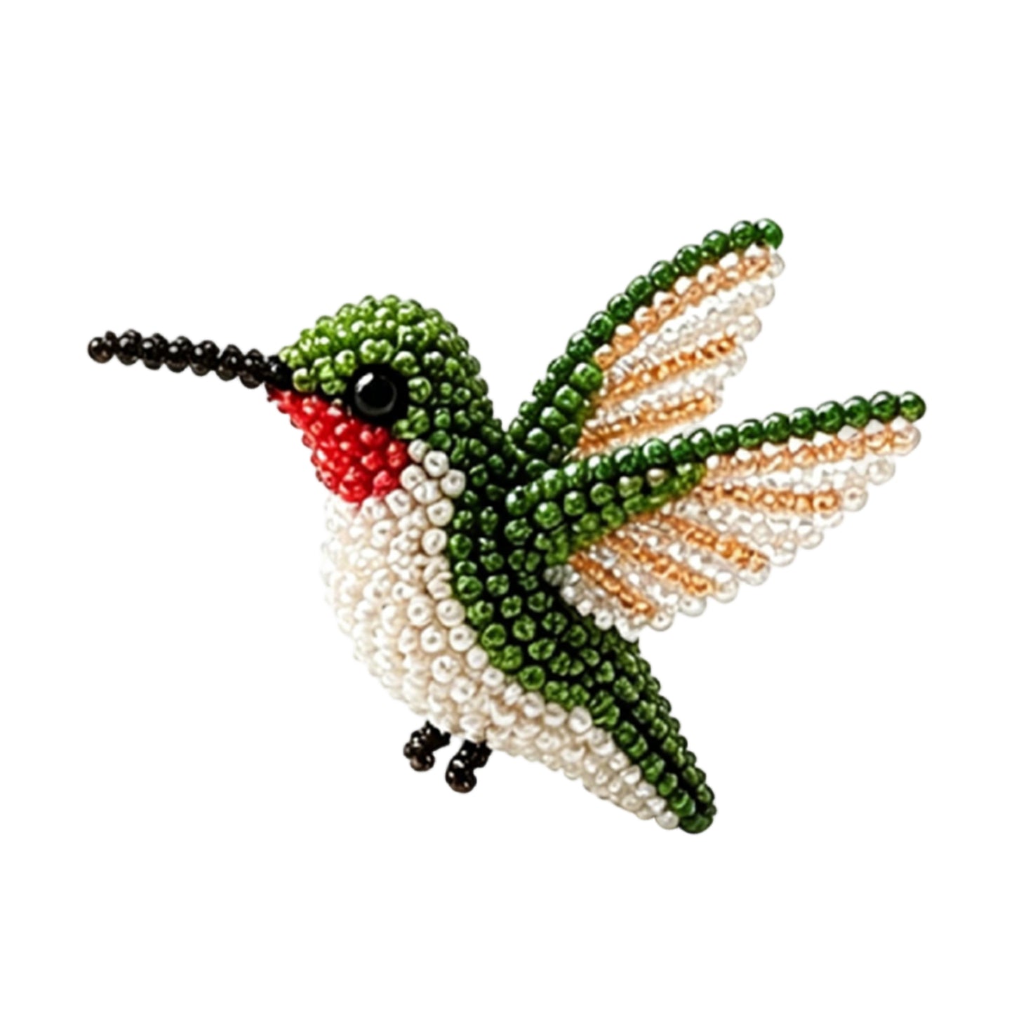 Cute 3D Animal Bead Craft Set with Colorful Beads & Instructions Animals Beadwork Crafts Kits Handmade Jewelry Art Beaded Kit for Beginners & Craft Enthusiasts (Bird 2)