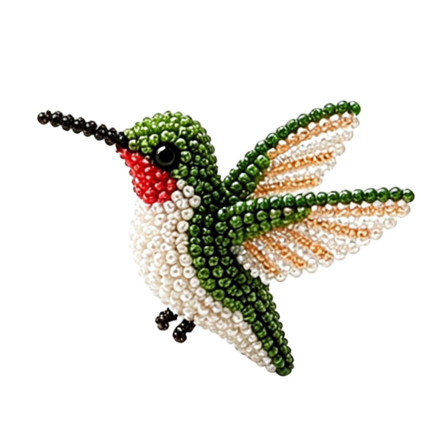 Cute 3D Animal Bead Craft Set with Colorful Beads & Instructions Animals Beadwork Crafts Kits Handmade Jewelry Art Beaded Kit for Beginners & Craft Enthusiasts (Bird 2)