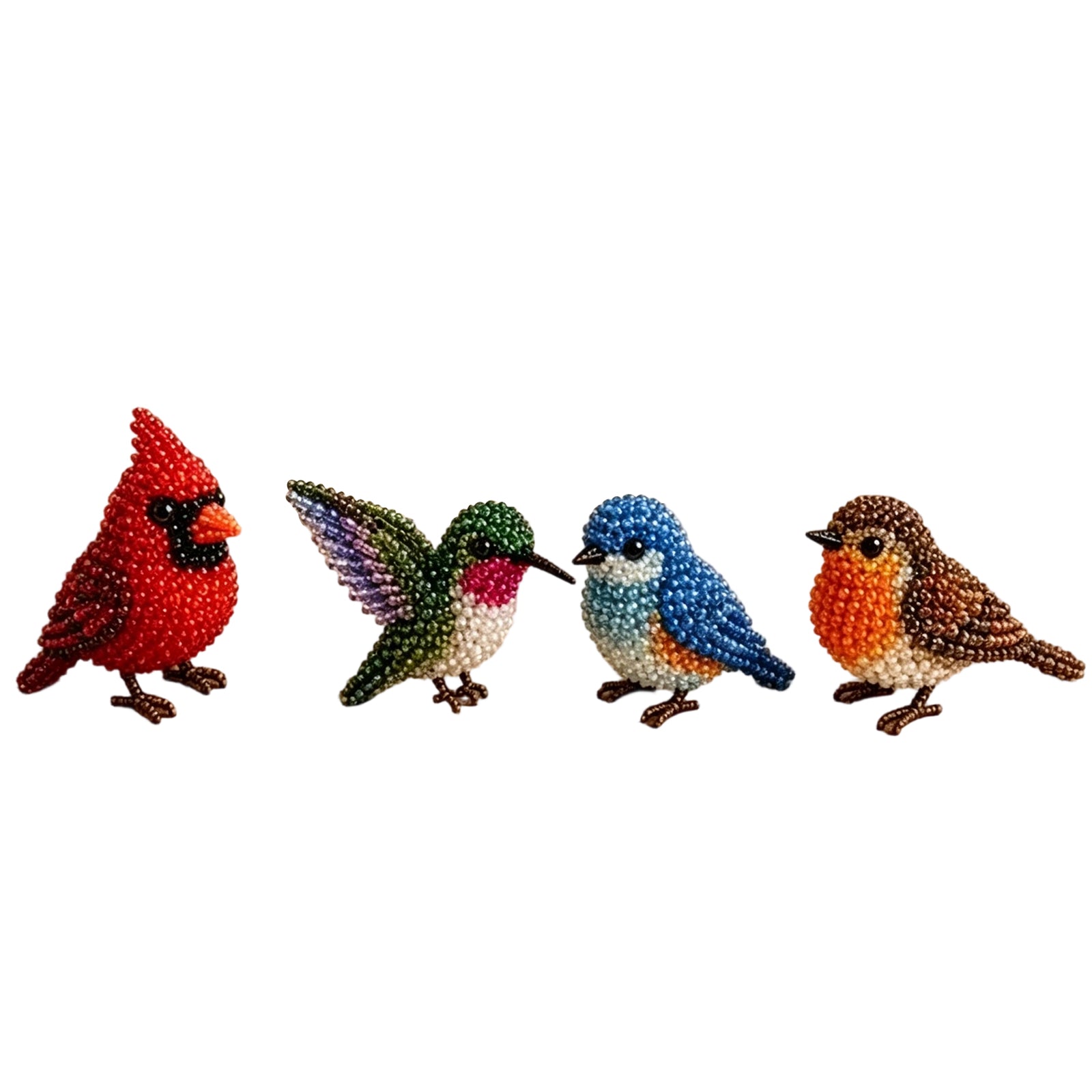 Cute 3D Animal Bead Craft Set with Colorful Beads & Instructions Animals Beadwork Crafts Kits Handmade Jewelry Art Beaded Kit for Beginners & Craft Enthusiasts (Set-A)