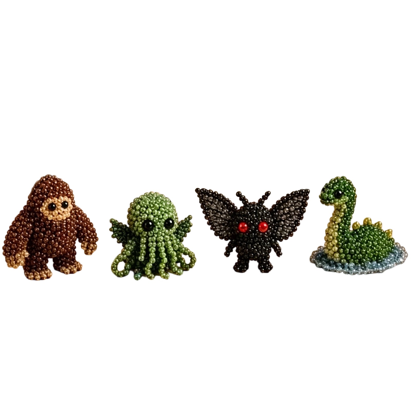 Cute 3D Animal Bead Craft Set with Colorful Beads & Instructions Animals Beadwork Crafts Kits Handmade Jewelry Art Beaded Kit for Beginners & Craft Enthusiasts (Set-E)