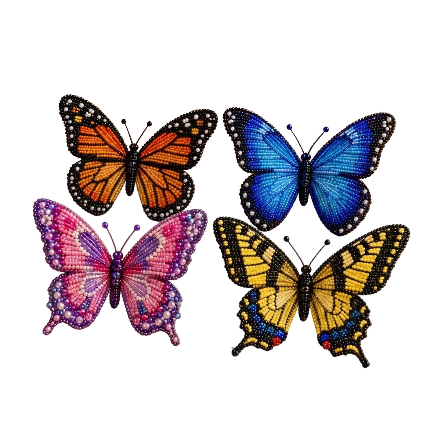 Cute 3D Animal Bead Craft Set with Colorful Beads & Instructions Animals Beadwork Crafts Kits Handmade Jewelry Art Beaded Kit for Beginners & Craft Enthusiasts (Set-J)
