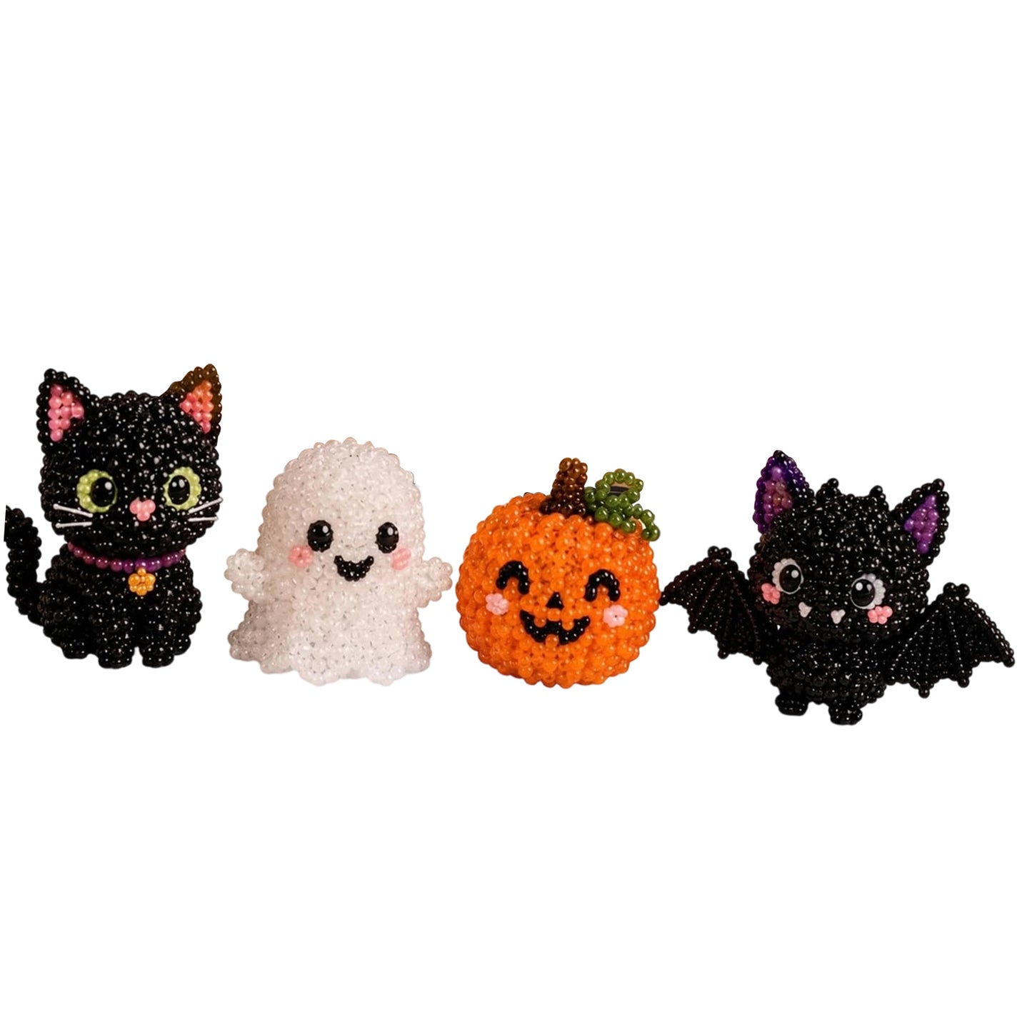 Cute 3D Animal Bead Craft Set with Colorful Beads & Instructions Animals Beadwork Crafts Kits Handmade Jewelry Art Beaded Kit for Beginners & Craft Enthusiasts (Set-K)