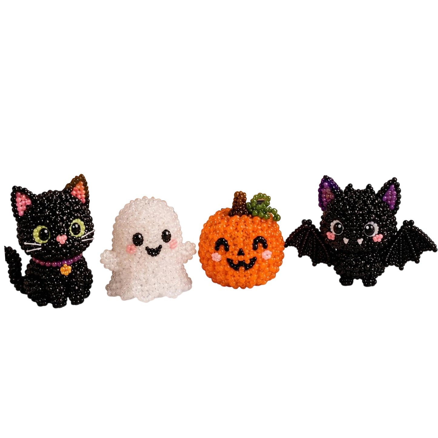Cute 3D Animal Bead Craft Set with Colorful Beads & Instructions Animals Beadwork Crafts Kits Handmade Jewelry Art Beaded Kit for Beginners & Craft Enthusiasts (Set-K)
