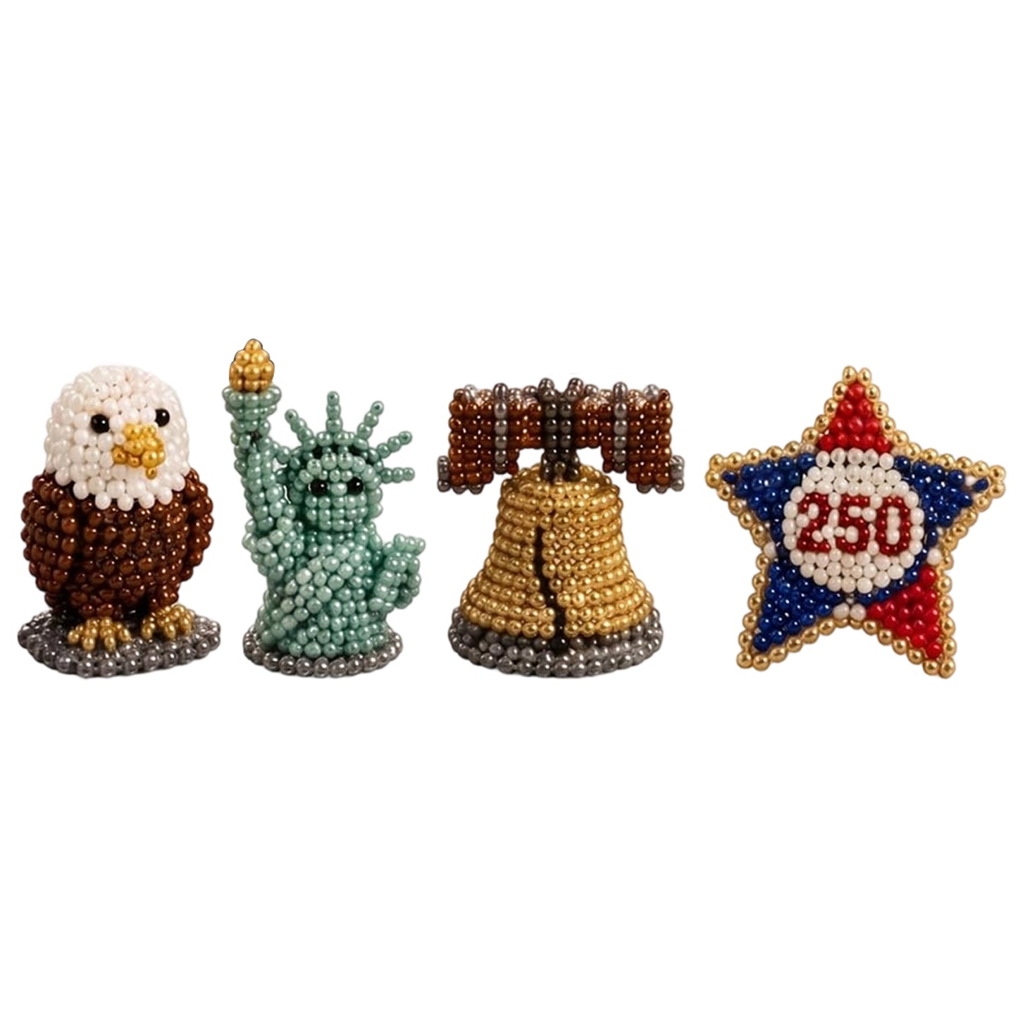 Cute 3D Animal Bead Craft Set with Colorful Beads & Instructions Animals Beadwork Crafts Kits Handmade Jewelry Art Beaded Kit for Beginners & Craft Enthusiasts (Set-L)