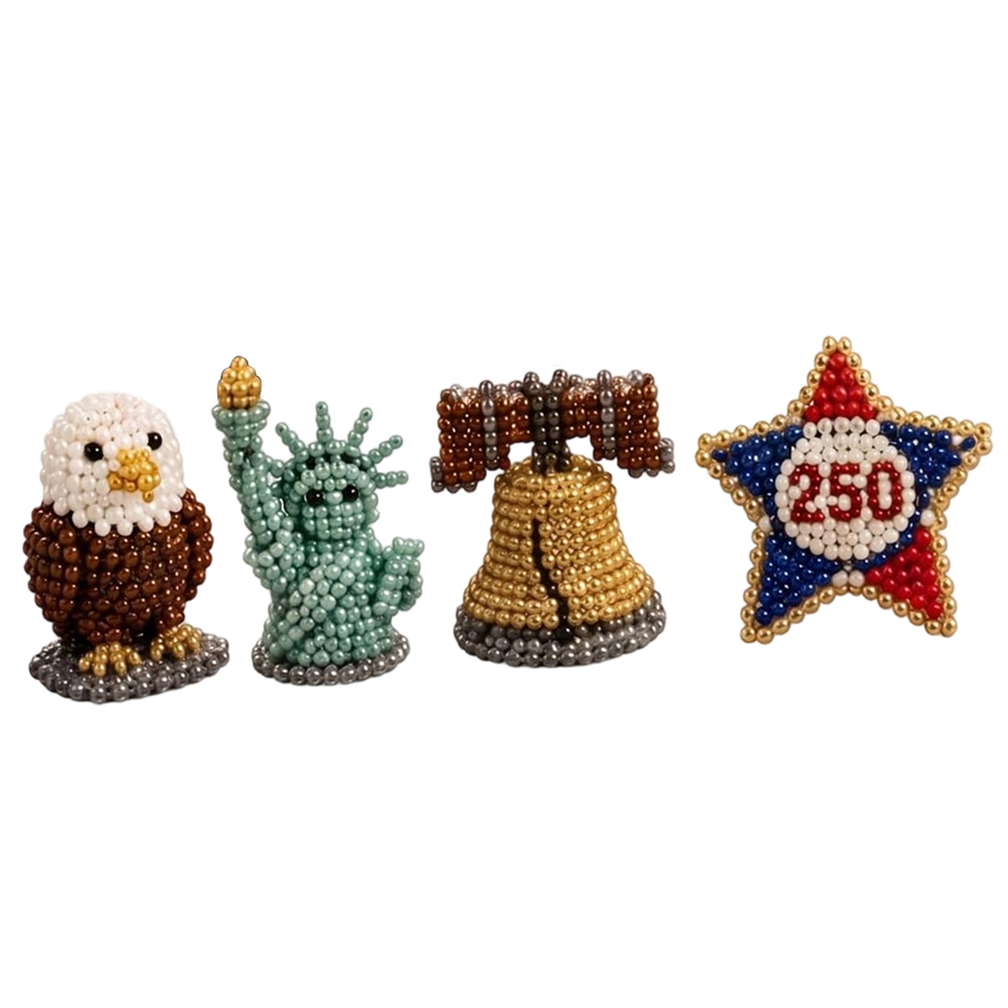 Cute 3D Animal Bead Craft Set with Colorful Beads & Instructions Animals Beadwork Crafts Kits Handmade Jewelry Art Beaded Kit for Beginners & Craft Enthusiasts (Set-L)