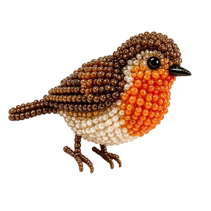 Cute 3D Animal Bead Craft Set with Colorful Beads & Instructions Animals Beadwork Crafts Kits Handmade Jewelry Art Beaded Kit for Beginners & Craft Enthusiasts (Bird 3)